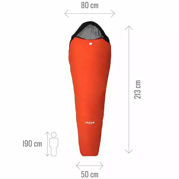 Sacs De Couchage LAFUMA ACTIVE 10° ORANGE 23 Orange / Noir 4 Sacs De Couchage LAFUMA ACTIVE 10° ORANGE 23 Orange / Noir – Image 4