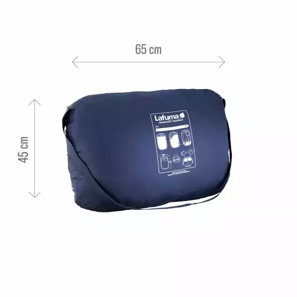 Sacs De Couchage LAFUMA NUNAVÜT DOUBLE AZUR BLUE 23 Bleu 5 Sacs De Couchage LAFUMA NUNAVÜT DOUBLE AZUR BLUE 23 Bleu – Image 5