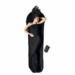 Draps Sac De Couchage COCOON MUMMY LINER MERINO BLACK 22 Noir