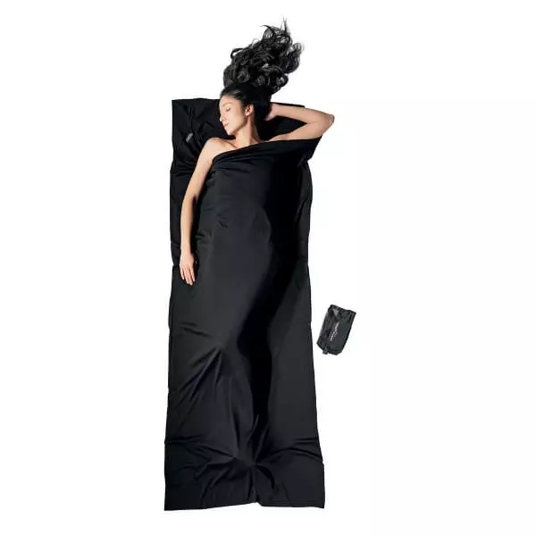 Draps Sac De Couchage COCOON TRAVEL SHEET MERINO RECT BLACK 22 Noir 1 Draps Sac De Couchage COCOON TRAVEL SHEET MERINO RECT BLACK 22 Noir