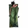 Draps Sac De Couchage COCOON TRAVEL SHEET SILK RECT DARK OLIVE 22 Vert