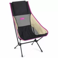 Siège Camping HELINOX CHAIR TWO BLACK/KHAKI/PURPLE 22 Noir / Beige / Violet