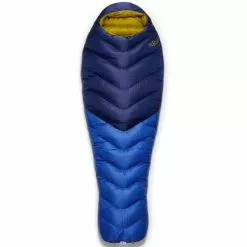 Sacs De Couchage RAB NEUTRINO 600 NIGHTFALL BLUE LONG 23 Bleu / Jaune
