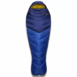 Sacs De Couchage RAB NEUTRINO 400 NIGHTFALL BLUE LONG 23 Bleu / Jaune
