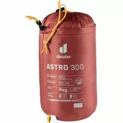 Sacs De Couchage DEUTER ASTRO 300 LG REDWOOD/CURRY 23 Rouge / Jaune -Magasin De Matériel De Camping 9 115318 astro 300 lg redwood curry 3711121 5908 04