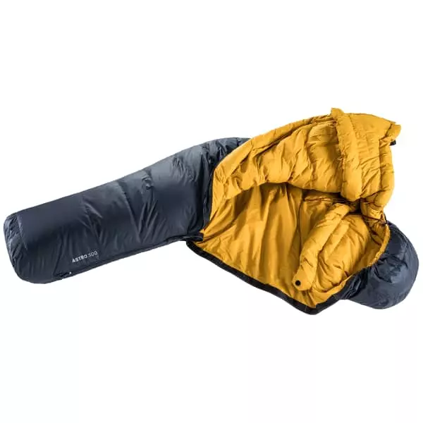 Sacs De Couchage DEUTER ASTRO 500 LG INK/CURRY 23 Bleu / Jaune 4 Sacs De Couchage DEUTER ASTRO 500 LG INK/CURRY 23 Bleu / Jaune – Image 4