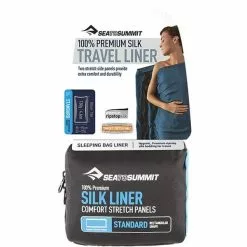 Draps Sac De Couchage SEA TO SUMMIT DRAP DE SAC SOIE STRETCH TRAVELLER PILLOW INSERT GREEN 22 Vert
