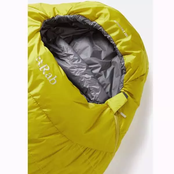 Sacs De Couchage RAB ALPINE PRO 200 EXTRA LONG SULPHUR/STEEL BAG 21 Jaune 2 Sacs De Couchage RAB ALPINE PRO 200 EXTRA LONG SULPHUR/STEEL BAG 21 Jaune – Image 2