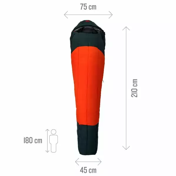 Sacs De Couchage MILLET SYNTEK -5° REG DARK ORION/FIRE 23 Rouge / Bleu 4 Sacs De Couchage MILLET SYNTEK -5° REG DARK ORION/FIRE 23 Rouge / Bleu – Image 4