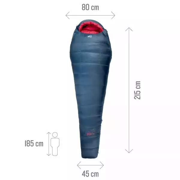 Sacs De Couchage MILLET LIGHT DOWN -5° W ORION BLUE 23 Bleu 4 Sacs De Couchage MILLET LIGHT DOWN -5° W ORION BLUE 23 Bleu – Image 4