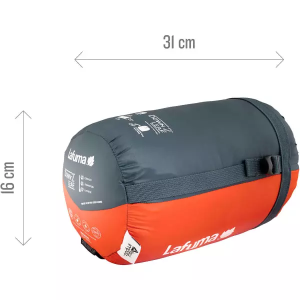 Sacs De Couchage LAFUMA DOWNLEAF -2° NORTH SEA/PAPRIKA 23 Orange / Gris 5 Sacs De Couchage LAFUMA DOWNLEAF -2° NORTH SEA/PAPRIKA 23 Orange / Gris – Image 5