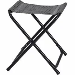 Siège Camping TRIGANO TABOURET PLIANT ALU COCOON 22 Gris / Noir