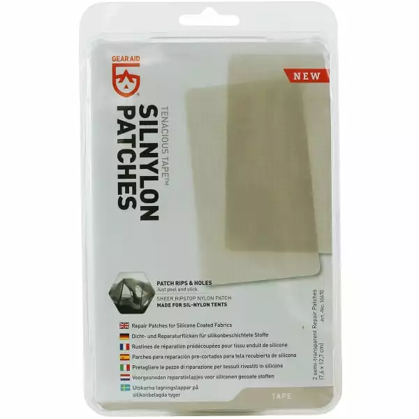 Accessoires Tente MCNETT TENACIOUS TAPE PATCHS NYLONS 7,6CM X 12,7CM 22 Blanc 1 Accessoires Tente MCNETT TENACIOUS TAPE PATCHS NYLONS 7,6CM X 12,7CM 22 Blanc